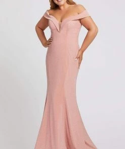 Mac Duggal Fabulouss - 48977F Deep Off-Shoulder Trumpet Dress Formal Gowns