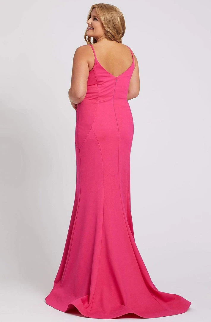 Mac Duggal Fabulouss - 48996F Plunging V-neck Mermaid Dress With Train Formal Gowns 5 Mac Duggal Fabulouss - 48996F Plunging V-neck Mermaid Dress With Train Formal Gowns