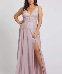 Formal Gowns Mac Duggal Fabulouss - 49043F Glittered Long Column Dress