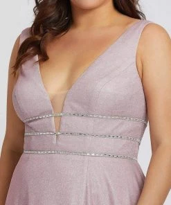 Formal Gowns Mac Duggal Fabulouss - 49043F Glittered Long Column Dress