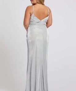 Mac Duggal Fabulouss - 49049F Glittered Long Column Dress Formal Gowns