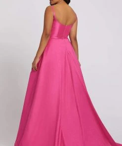 Formal Gowns Mac Duggal Fabulouss - 67219F Scoop Neck A-line Gown With Train