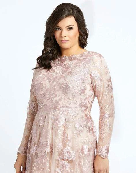 Mac Duggal Fabulouss - 77679F Embroidered Floral Long A-line Dress Formal Gowns 5 Mac Duggal Fabulouss - 77679F Embroidered Floral Long A-line Dress Formal Gowns