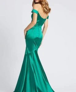 Mac Duggal Flash - 40964L Off-Shoulder Pleated Trumpet Gown Formal Gowns 5 Mac Duggal Flash - 40964L Off-Shoulder Pleated Trumpet Gown Formal Gowns