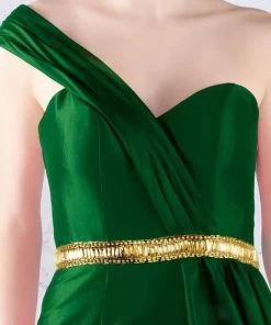 Mac Duggal Flash - 66924L One Shoulder Sweetheart A-Line Gown