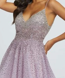 Mac Duggal Prom - 11111M Embellished V-neck A-line Gown With Train 7 Mac Duggal Prom - 11111M Embellished V-neck A-line Gown With Train