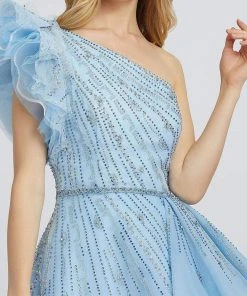 Mac Duggal Prom - 11118M Bedazzled One Shoulder A-line Dress Formal Gowns 7 Mac Duggal Prom - 11118M Bedazzled One Shoulder A-line Dress Formal Gowns