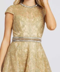 Mac Duggal Prom - 12326M Crystal Embellished Embroidered A-Line Gown 8 Mac Duggal Prom - 12326M Crystal Embellished Embroidered A-Line Gown