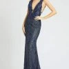 Mac Duggal Prom - 26258M Plunging Back Lattice Mermaid Gown Formal Gowns 1 Mac Duggal Prom - 26258M Plunging Back Lattice Mermaid Gown Formal Gowns