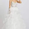Mac Duggal Prom - 48959M Beaded Sweetheart Ruffled Ballgown 2 Mac Duggal Prom - 48959M Beaded Sweetheart Ruffled Ballgown