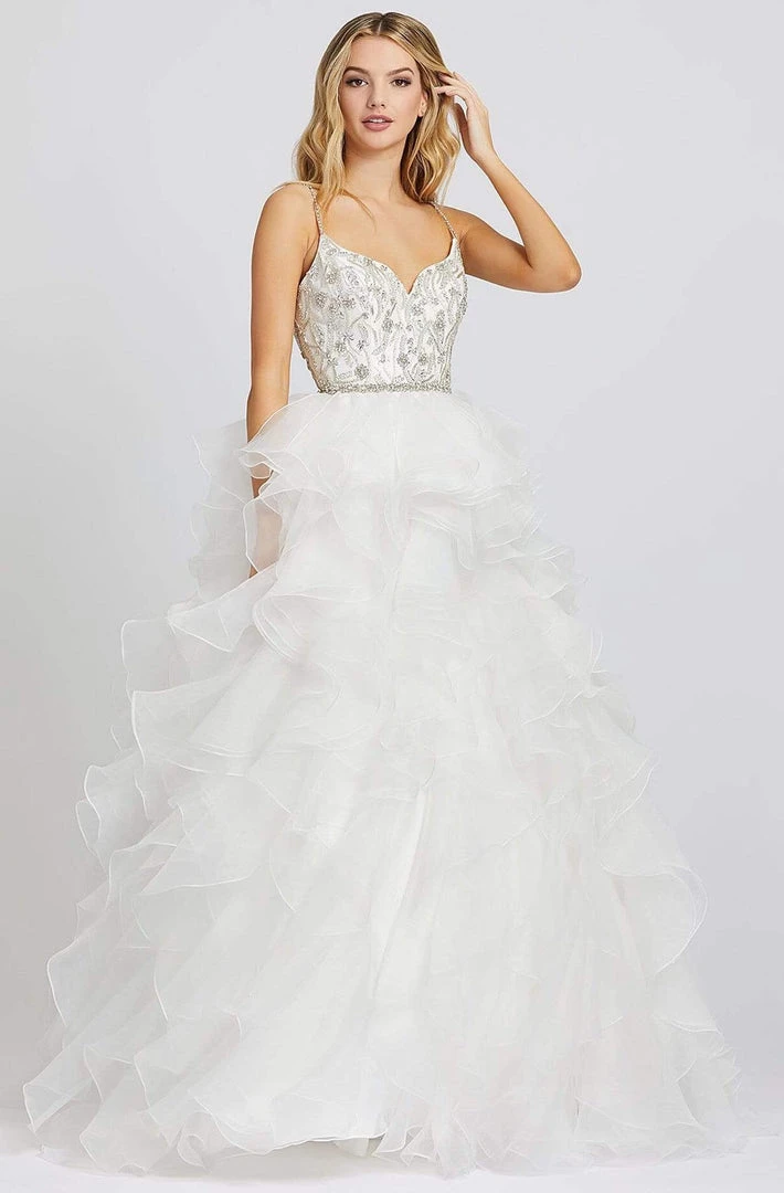 Mac Duggal Prom - 48959M Beaded Sweetheart Ruffled Ballgown 3 Mac Duggal Prom - 48959M Beaded Sweetheart Ruffled Ballgown