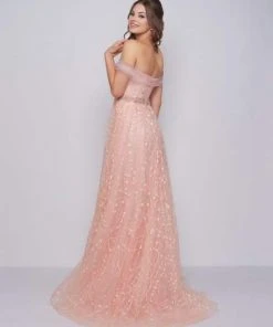 Formal Gowns Mac Duggal Prom - 50535M Draped Sheer Off Shoulder Lace Gown 6 Formal Gowns Mac Duggal Prom - 50535M Draped Sheer Off Shoulder Lace Gown