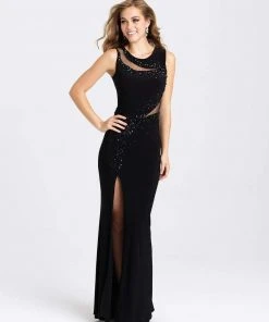 Madison James - 16-391 Dress In Black Formal Gowns