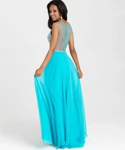 Formal Gowns Madison James - 16-399 Dress In Light Blue