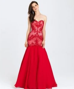 Madison James - 16-403 Dress In Red