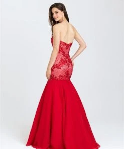 Madison James - 16-403 Dress In Red