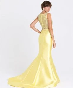 Formal Gowns Madison James - 16-410 Dress In Yellow