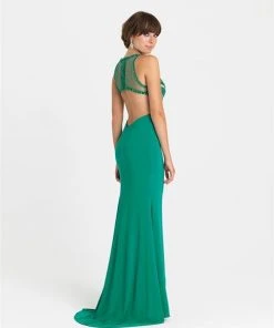 Madison James - 16-414 Dress In Green Formal Gowns