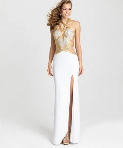 Madison James - 16-426 Dress In White