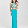 Madison James - 16-435 Dress In Turquoise Formal Gowns