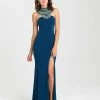 Madison James - 16-436 Dress In Teal 1 Madison James - 16-436 Dress In Teal