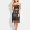 Cocktail Dresses Madison James - 17-519 Strapless Two Piece Fringe Short Dress