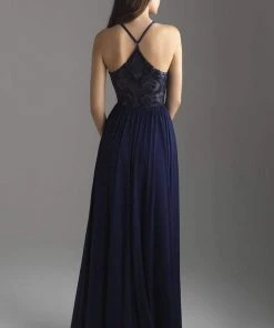 Formal Gowns Madison James - 18-605 Sequin Ornate Embroidered Bodice A-Line Gown