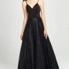 Madison James - 19-100 Sleeveless Crisscrossed Tulle A-Line Gown