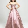 Madison James - 19-111 Strapless Glitter Mikado Ballgown