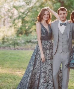 Madison James - 19-113 Laser Cut Lace A-line Dress Cocktail Dresses 15 Madison James - 19-113 Laser Cut Lace A-line Dress Cocktail Dresses