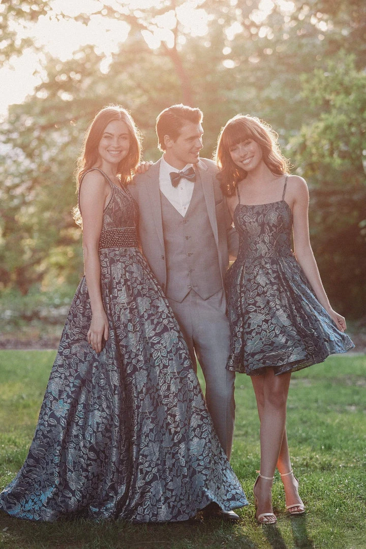 Madison James - 19-113 Laser Cut Lace A-line Dress Cocktail Dresses 6 Madison James - 19-113 Laser Cut Lace A-line Dress Cocktail Dresses