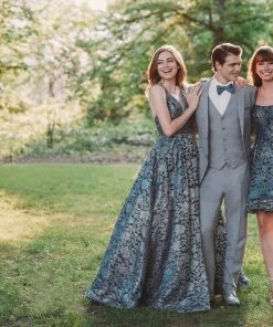 Madison James - 19-113 Laser Cut Lace A-line Dress Cocktail Dresses 13 Madison James - 19-113 Laser Cut Lace A-line Dress Cocktail Dresses