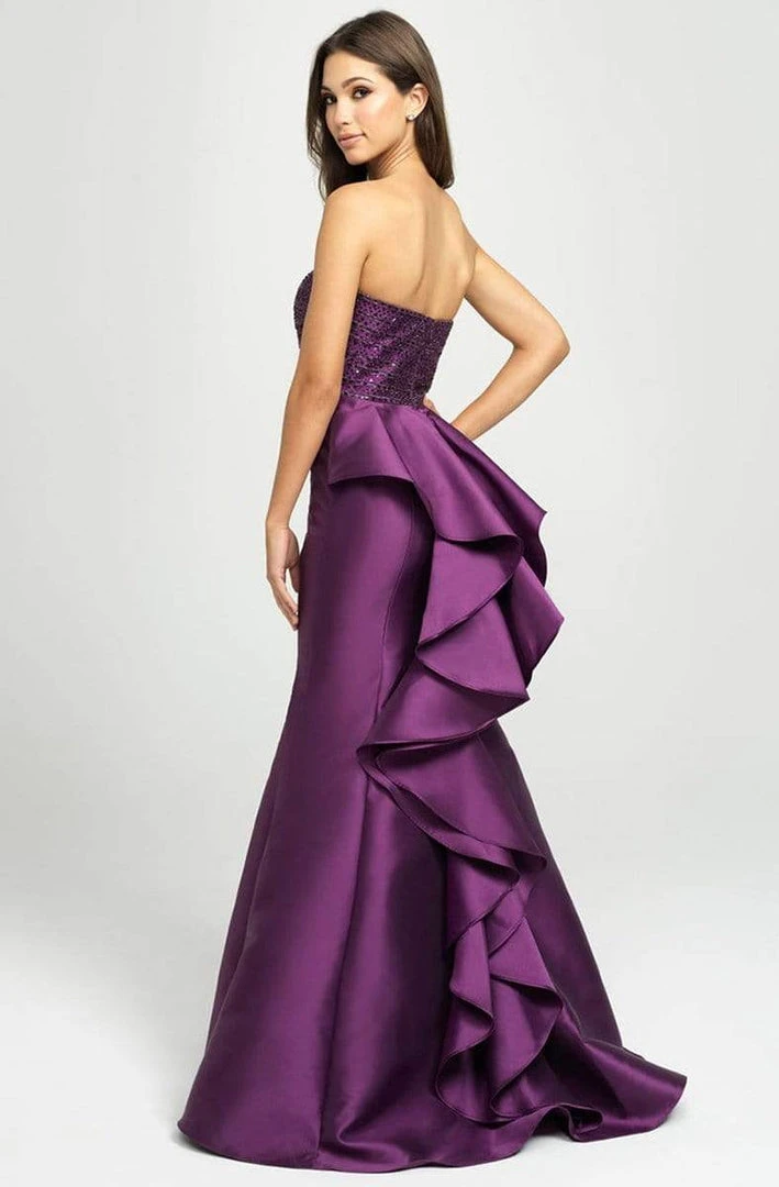 Formal Gowns Madison James - 19-118 Ruffled Beaded Strapless Mermaid Gown 5 Formal Gowns Madison James - 19-118 Ruffled Beaded Strapless Mermaid Gown