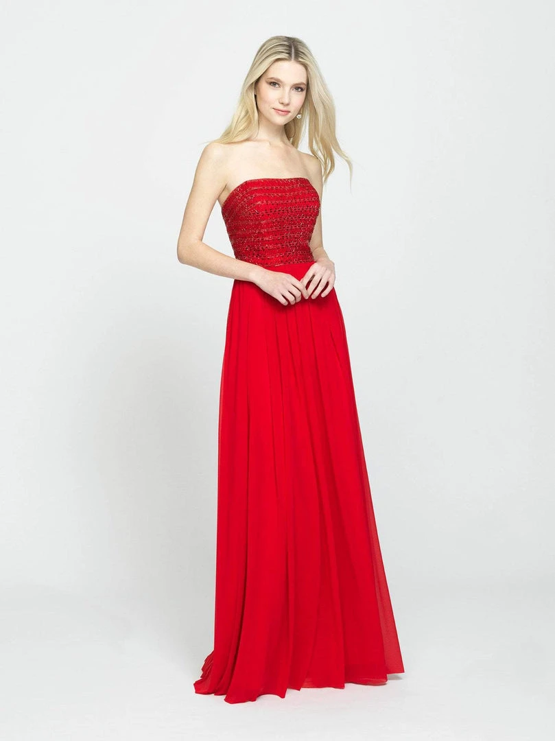 Formal Gowns Madison James - 19-120 Beaded Strapless A-Line Evening Dress 5 Formal Gowns Madison James - 19-120 Beaded Strapless A-Line Evening Dress