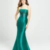 Madison James - 19-130 Strapless Beaded Bodice Mikado Gown