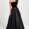 Madison James - 19-155 Strapless Pleated Ballgown