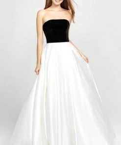 Madison James - 19-155 Strapless Pleated Ballgown 11 Madison James - 19-155 Strapless Pleated Ballgown