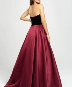 Madison James - 19-155 Strapless Pleated Ballgown 10 Madison James - 19-155 Strapless Pleated Ballgown