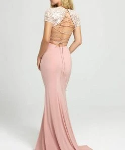 Madison James - 19-207 Two Piece Sequined Jersey Trumpet Dress Formal Gowns 7 Madison James - 19-207 Two Piece Sequined Jersey Trumpet Dress Formal Gowns