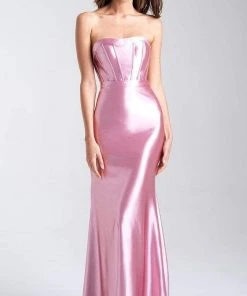 Formal Gowns Madison James - 20-304 Seamed Sweetheart Sheath Dress