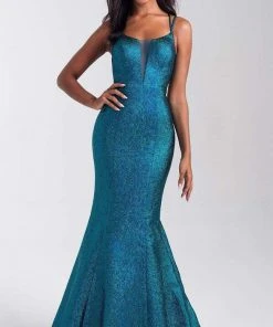 Madison James - 20-306 Strappy Scoop Mermaid Dress