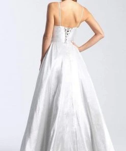 Madison James - 20-310 Square Mikado A-Line Dress 5 Madison James - 20-310 Square Mikado A-Line Dress