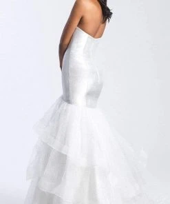 Madison James - 20-311 Sweetheart Tiered Ruffle Mermaid Dress Formal Gowns 5 Madison James - 20-311 Sweetheart Tiered Ruffle Mermaid Dress Formal Gowns