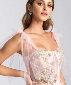 Formal Gowns Madison James - 20-343 Embroidered Sweetheart Tulle A-line Gown