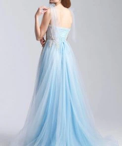 Formal Gowns Madison James - 20-343 Embroidered Sweetheart Tulle A-line Gown