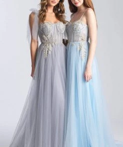 Formal Gowns Madison James - 20-343 Embroidered Sweetheart Tulle A-line Gown