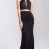 Formal Gowns Madison James - 20-348 Two Piece Sequined Halter Trumpet Dress 2 Formal Gowns Madison James - 20-348 Two Piece Sequined Halter Trumpet Dress