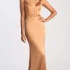 Madison James - 20-395 Plunging Sweetheart Satin Mermaid Gown Formal Gowns