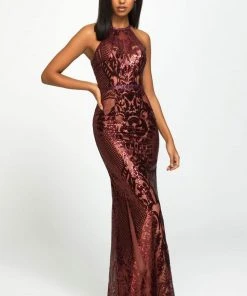 Madison James - Sequined Halter Trumpet Dress 19-173 - 1 Pc Ivory In Size 18 And 1 Pc Black In Size 24 Available Formal Gowns 10 Madison James - Sequined Halter Trumpet Dress 19-173 - 1 Pc Ivory In Size 18 And 1 Pc Black In Size 24 Available Formal Gowns