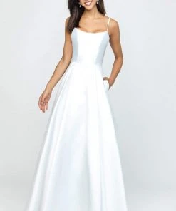 Formal Gowns Madison James - Sleeveless Square Neck Mikado Prom Ballgown 19-107 - 1 Pc Cerise In Size 8 Available